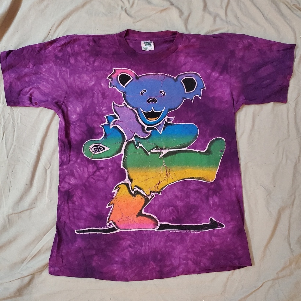 SOLD - Vintage Grateful Dead Bear Tie Dye Tee